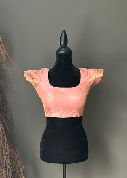 Pre-stitched Pink Paithani Saree and Blouse (Set)